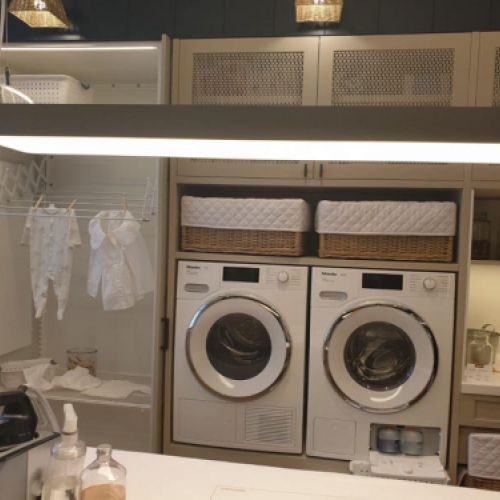 Zona de lavado y planchado de ropa